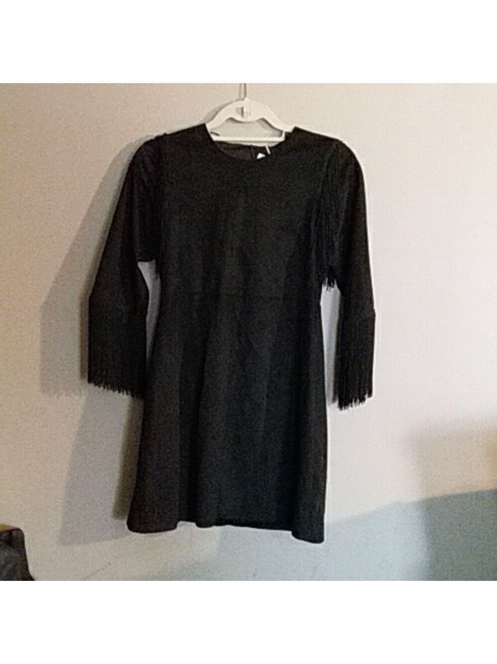 Trafaluc zara fringe dress size small